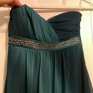 Bubble Ombre green dress