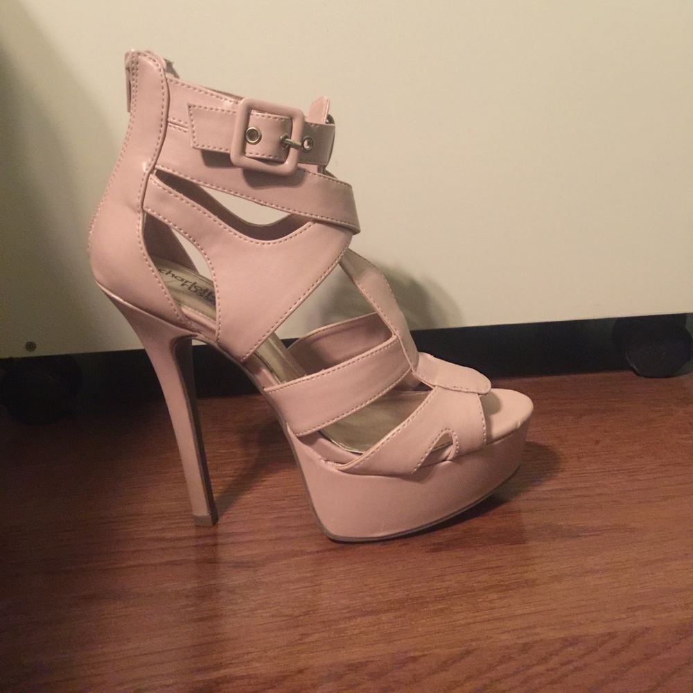 Charlotte Russe nude high heels.