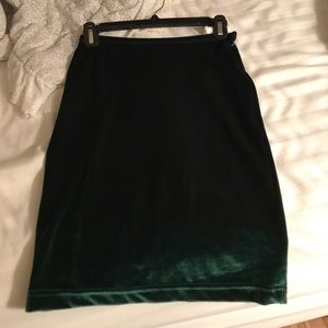 American Apparel Emerald Green Velvet skirt