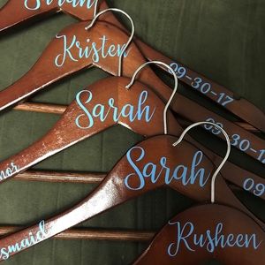 Personalized wooden hangers, wedding dress hangers