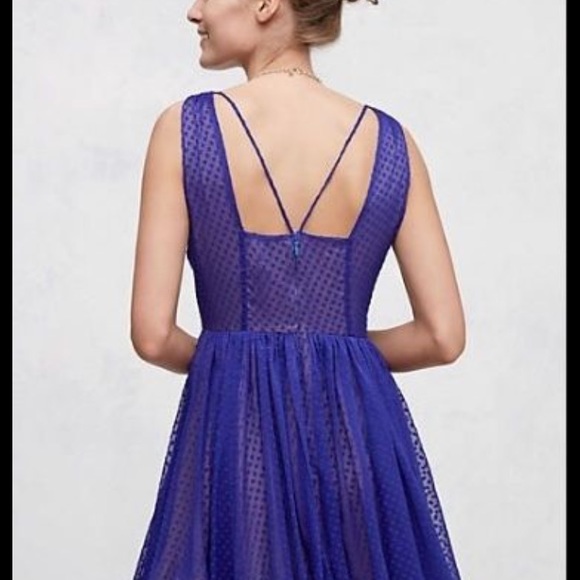 Anthropologie HD in Paris Clip Dot Dress Size 8 - Picture 3 of 7