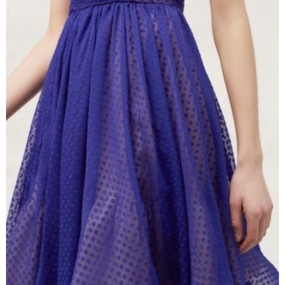 Anthropologie HD in Paris Clip Dot Dress Size 8 - Picture 2 of 7