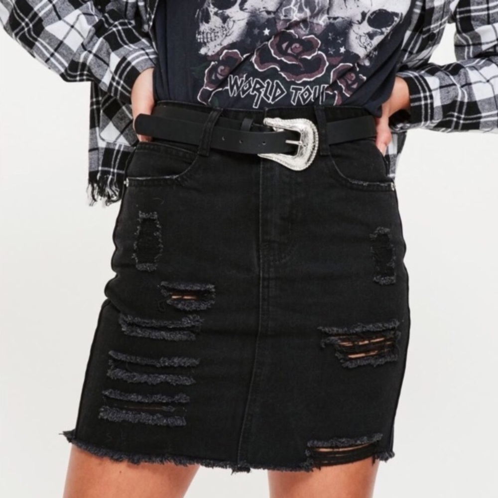 Mini Denim Missguided Skirt