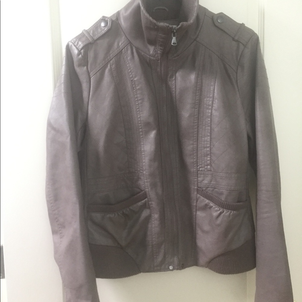 Xhileration pleather moto jacket