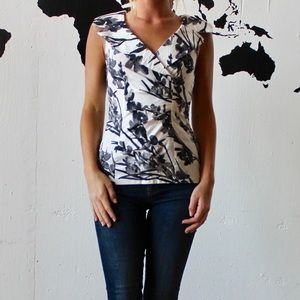 ‼️Last Day‼️Le Chateau watercolor blouse