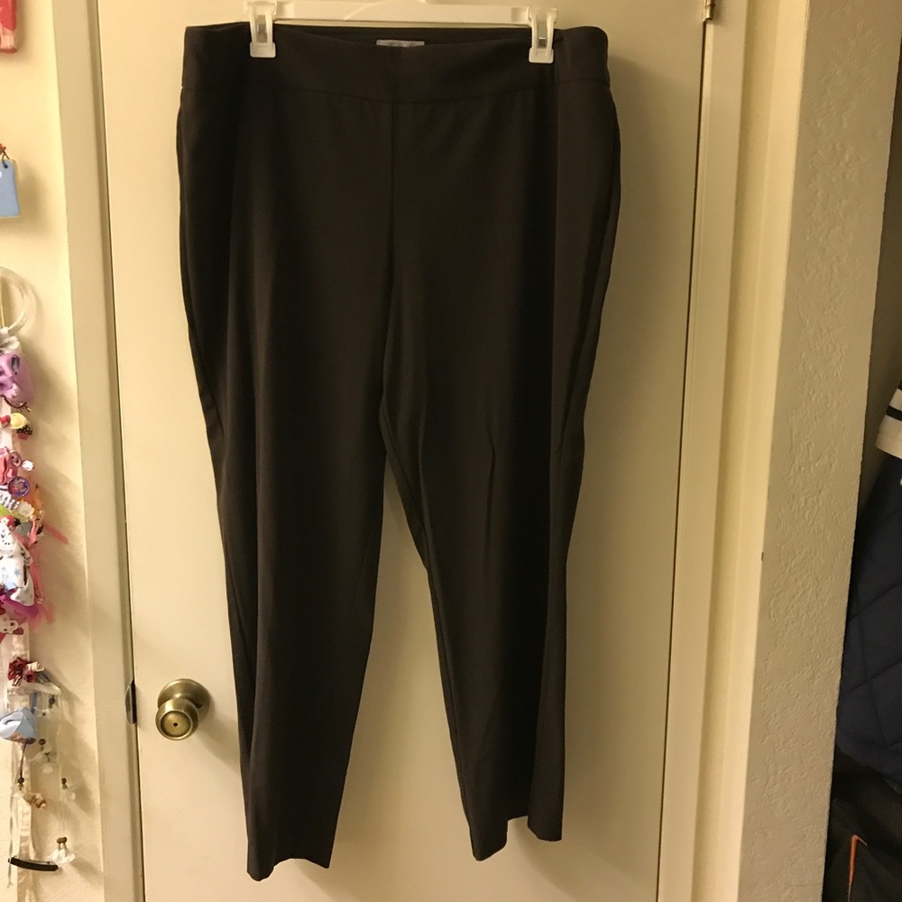 2 pairs of work pants. Dress Barn black & brown
