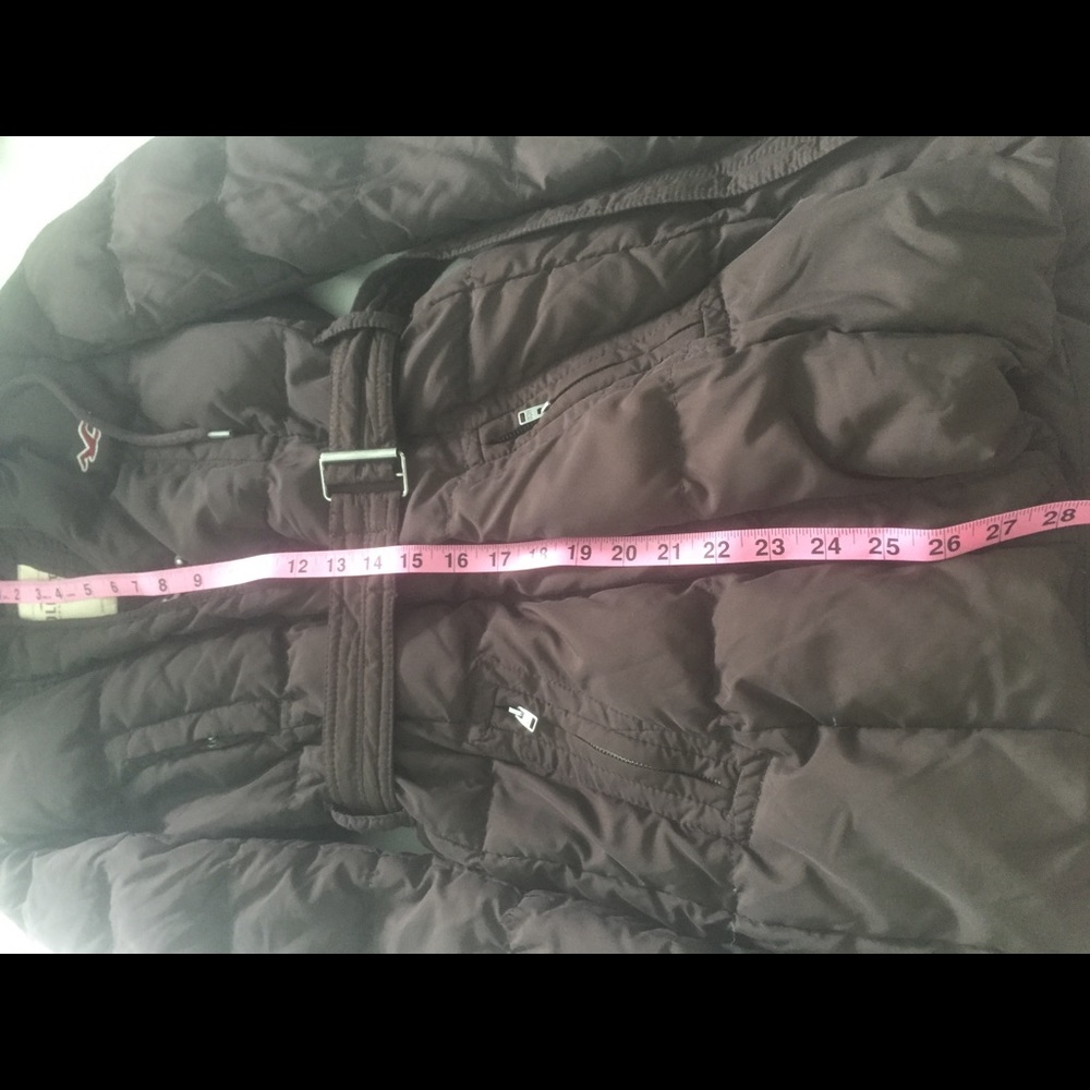 Hollister hooded puffer coat