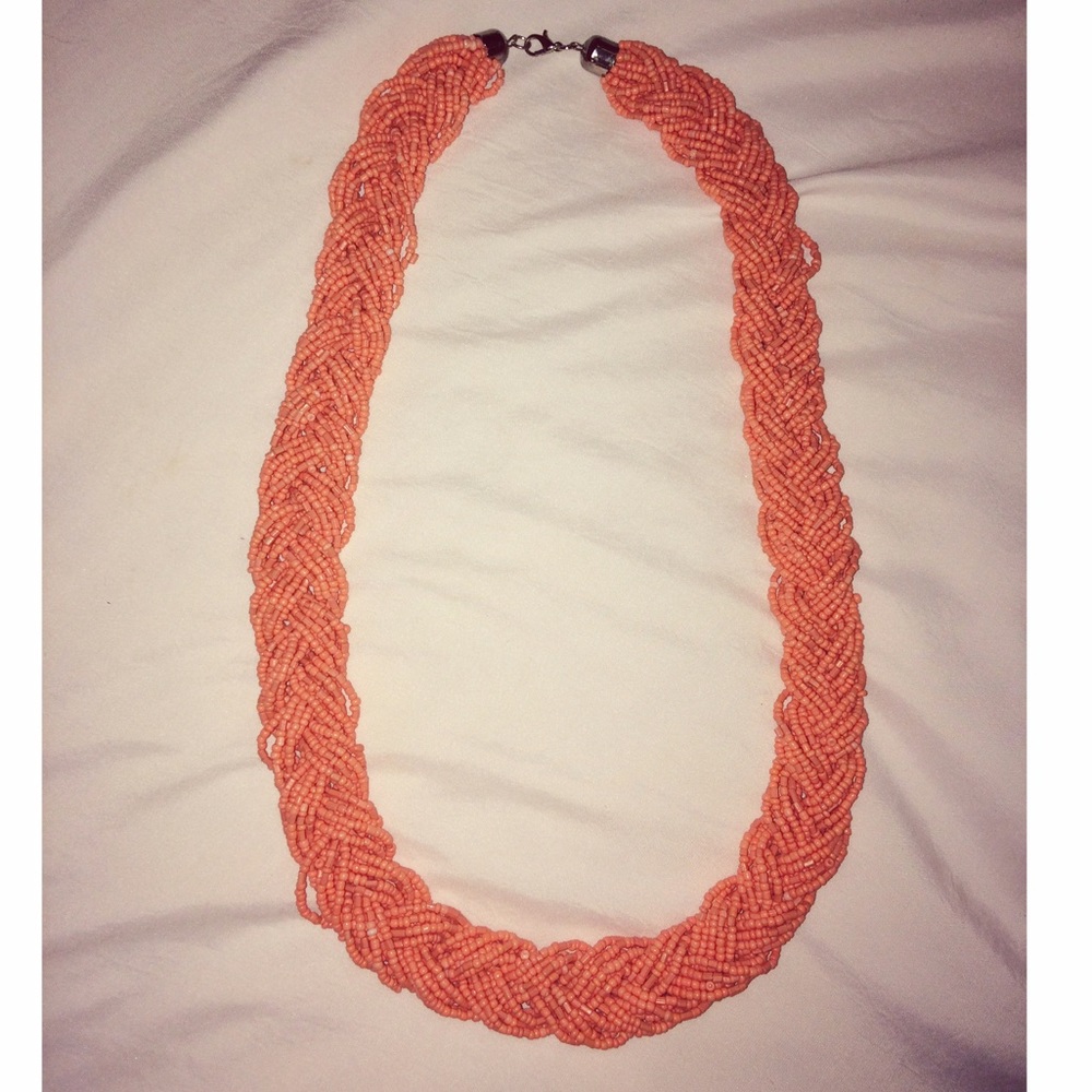 Coral chunky necklace