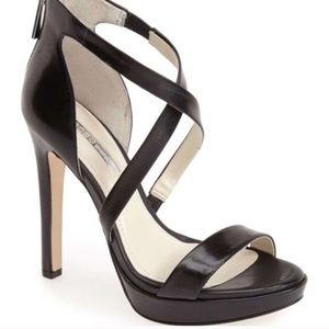 Black Leather BCBGeneration Heels