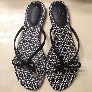 Kate Spade leather thong sandals