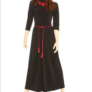 Women Long Sleeve Causal Plain Loose Maxi Dress