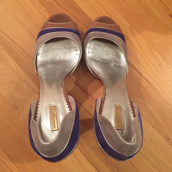 Tri-colored suede Report Signature heels - Picture 2 of 4