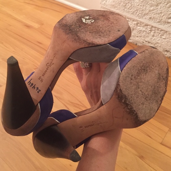 Tri-colored suede Report Signature heels - Picture 4 of 4