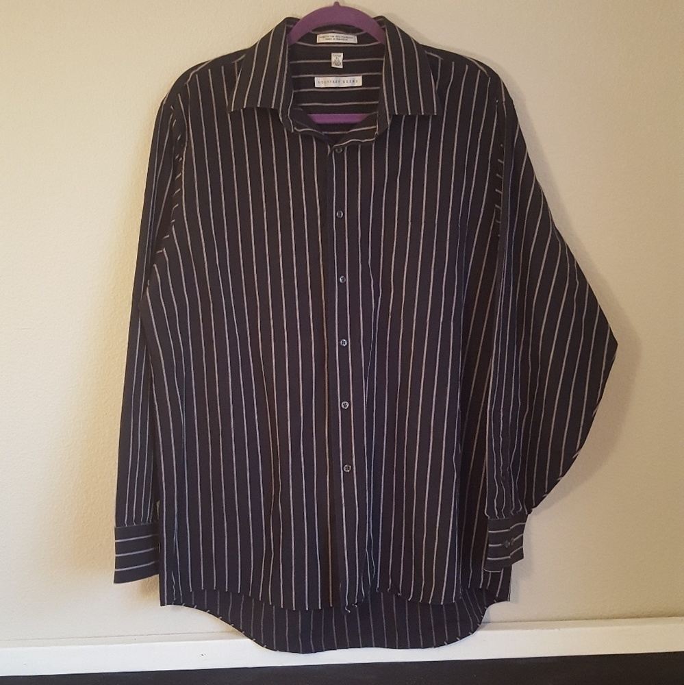 Pinstriped Button Down Long Sleeve