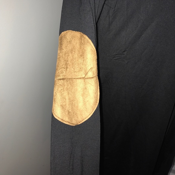 LAST 1! Long Sleeve Dress Tan Elbow Patch Pockets - Picture 7 of 8