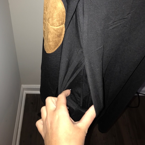 LAST 1! Long Sleeve Dress Tan Elbow Patch Pockets - Picture 8 of 8