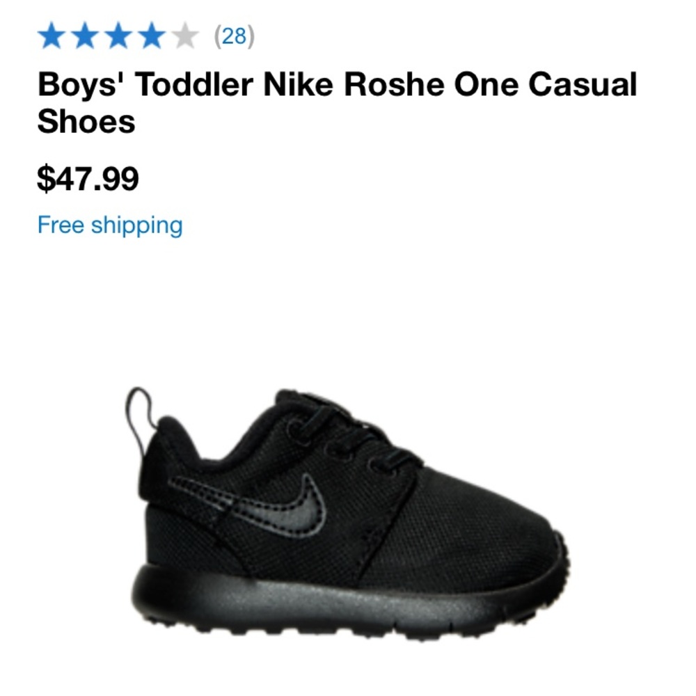 BNIB Infant Nike roshe