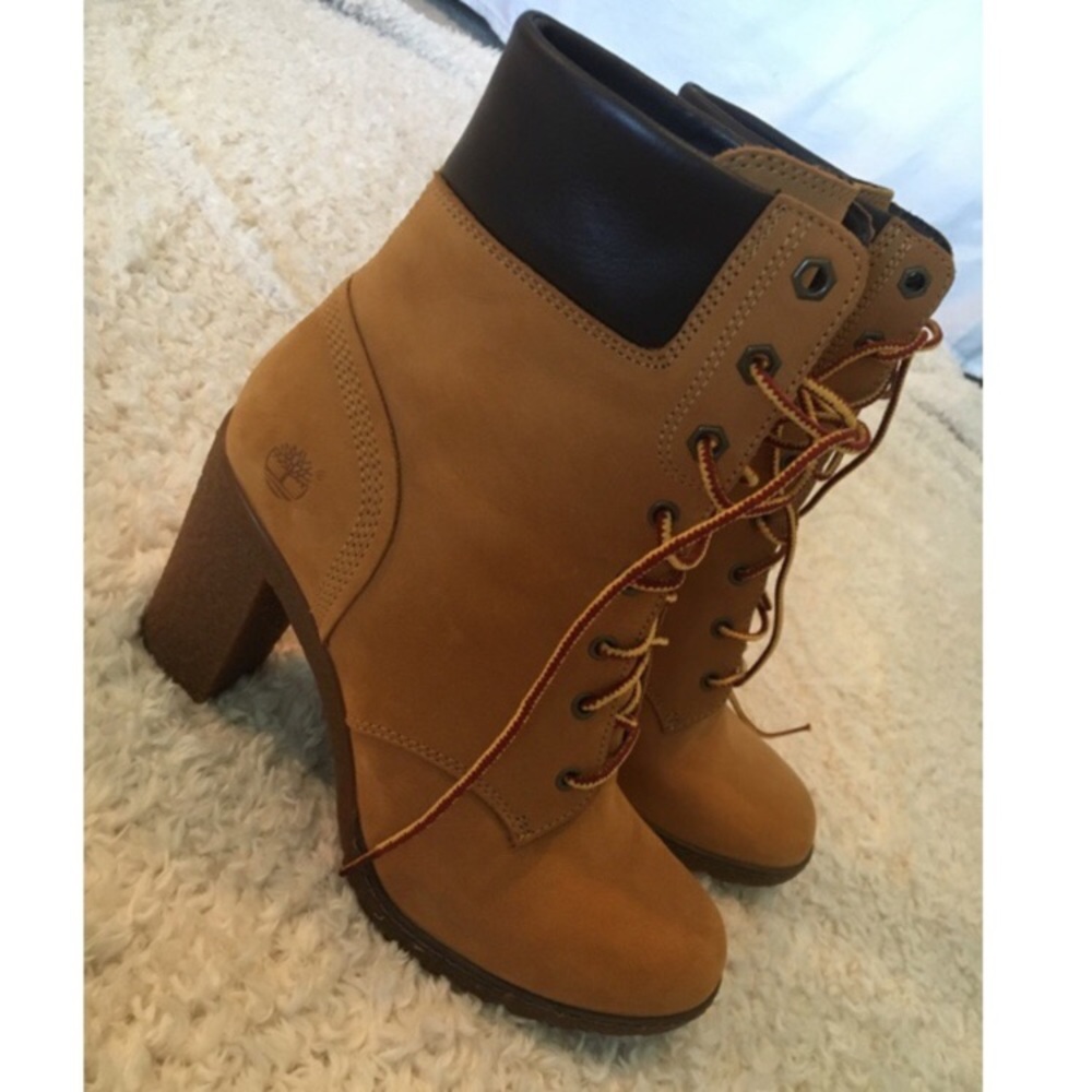 Timberland heeled boots (only worn once)