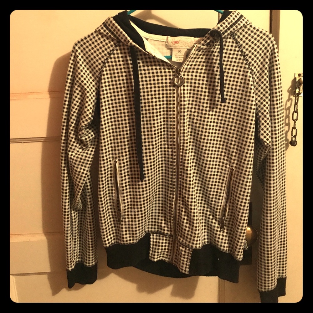 Vintage checkered stussy hoodie