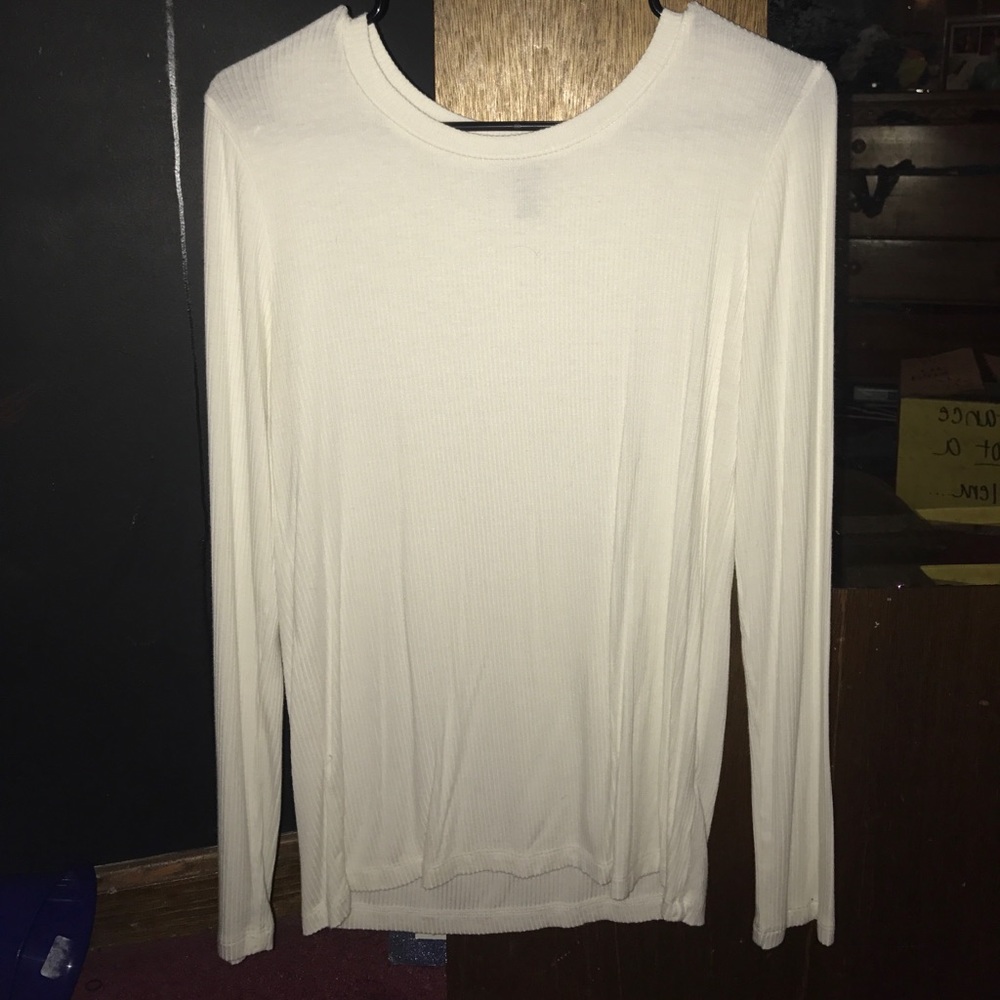 forever 21 long sleeve white tshirt