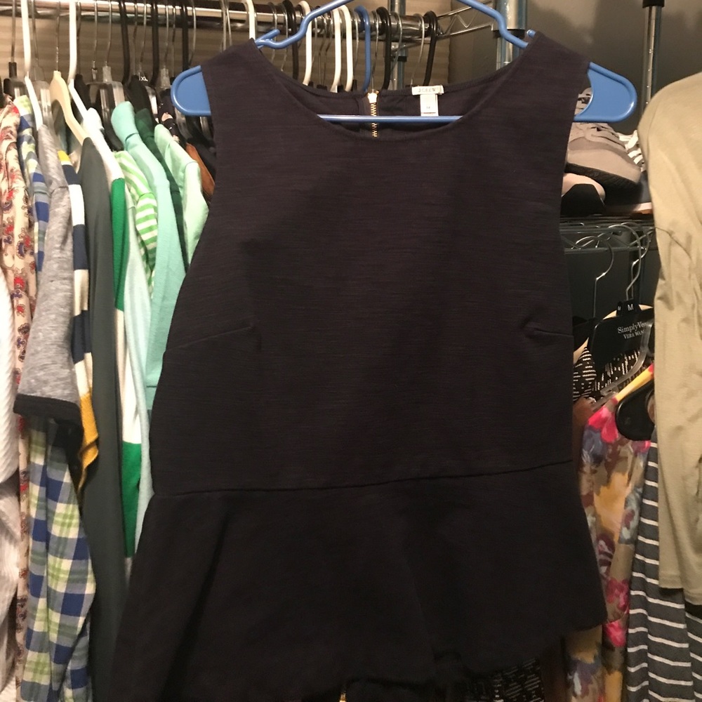 J.Crew peplum tank top