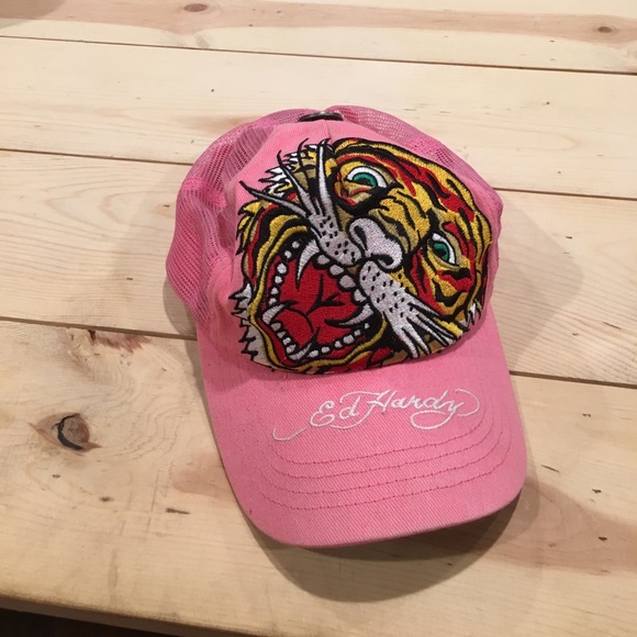 Accessories | Pink Ed Hardy Hat | Poshmark