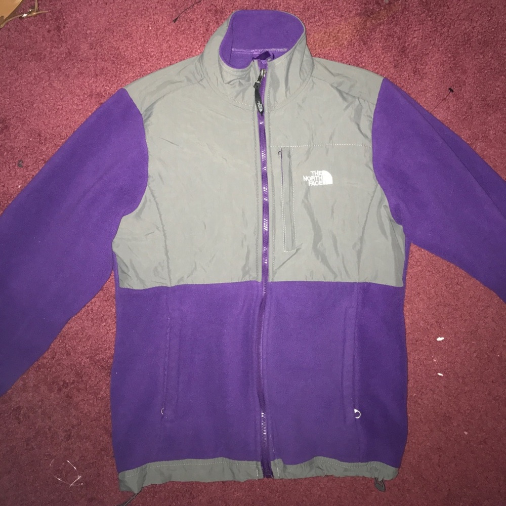 Purple and Gray FAUX north face jacket