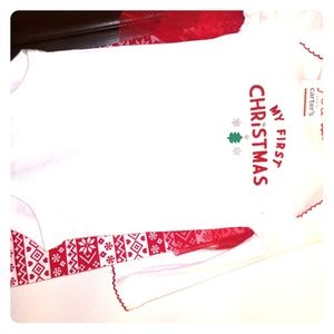 my first christmas outfit 3 months old