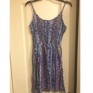 Folklore Geo Smocked Sundress