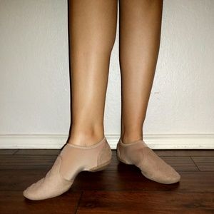 Nude Jazz Dance Performance Shoes