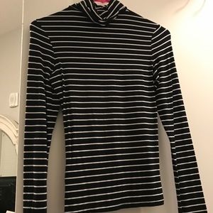 Black & White Stripped Turtleneck