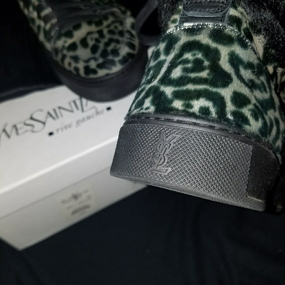 YSL leopard pegaso pony black men sneakers main image 6