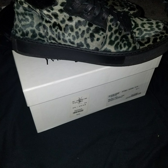 YSL leopard pegaso pony black men sneakers main image 4