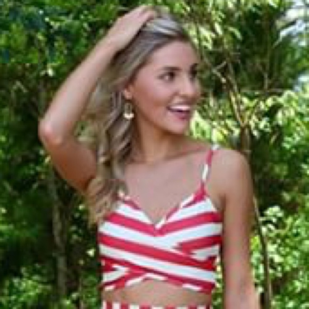 🆕Show Me Your Mumu Kiki Crop Hampton Stripe - Picture 3 of 8