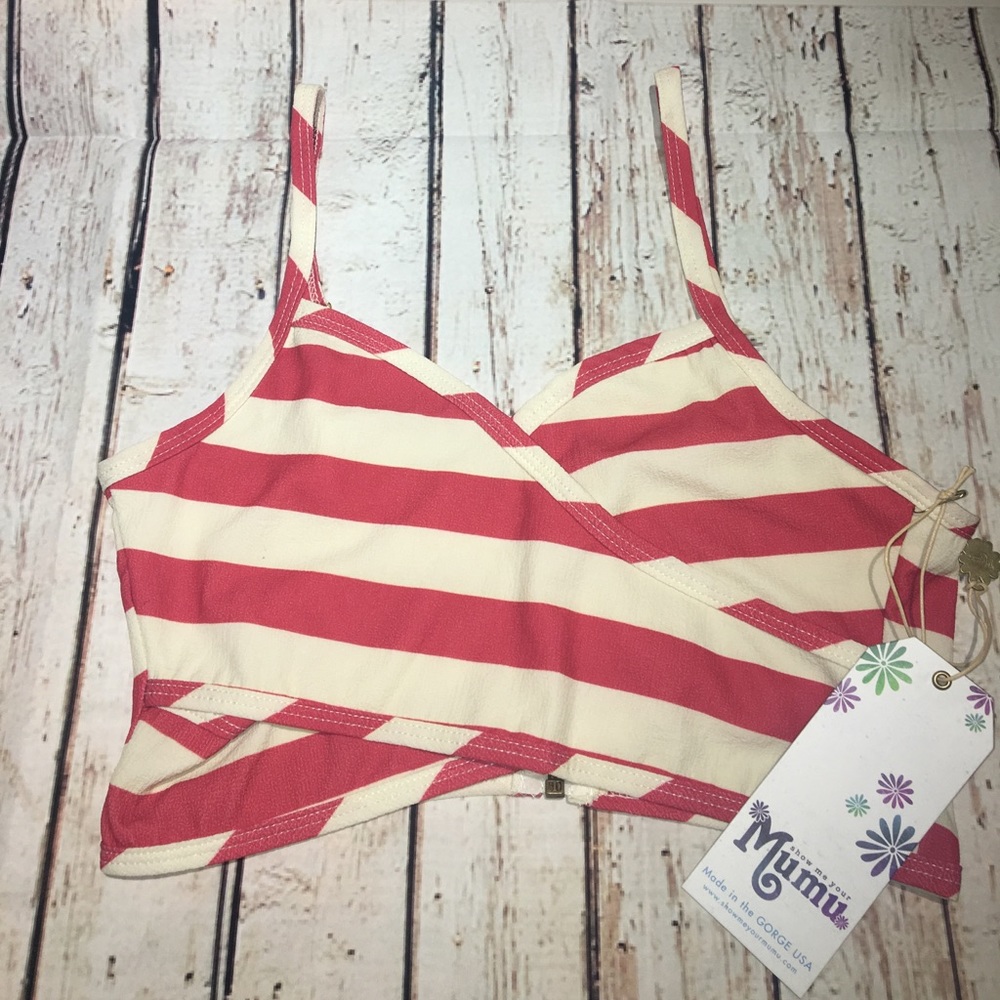 🆕Show Me Your Mumu Kiki Crop Hampton Stripe - Picture 6 of 8