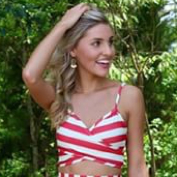 🆕Show Me Your Mumu Kiki Crop Hampton Stripe - Picture 3 of 8