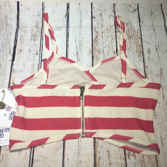 🆕Show Me Your Mumu Kiki Crop Hampton Stripe - Picture 7 of 8