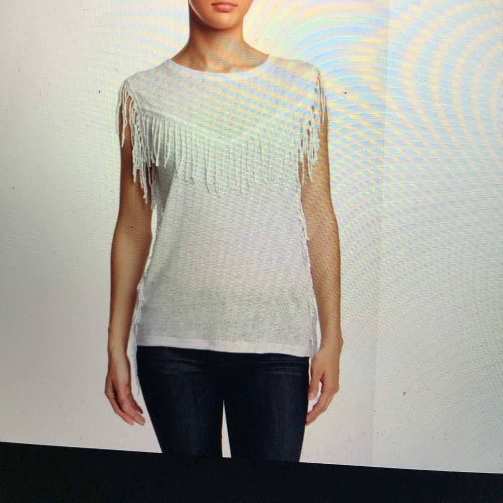 Acrobat Fringe Trim Linen Tank