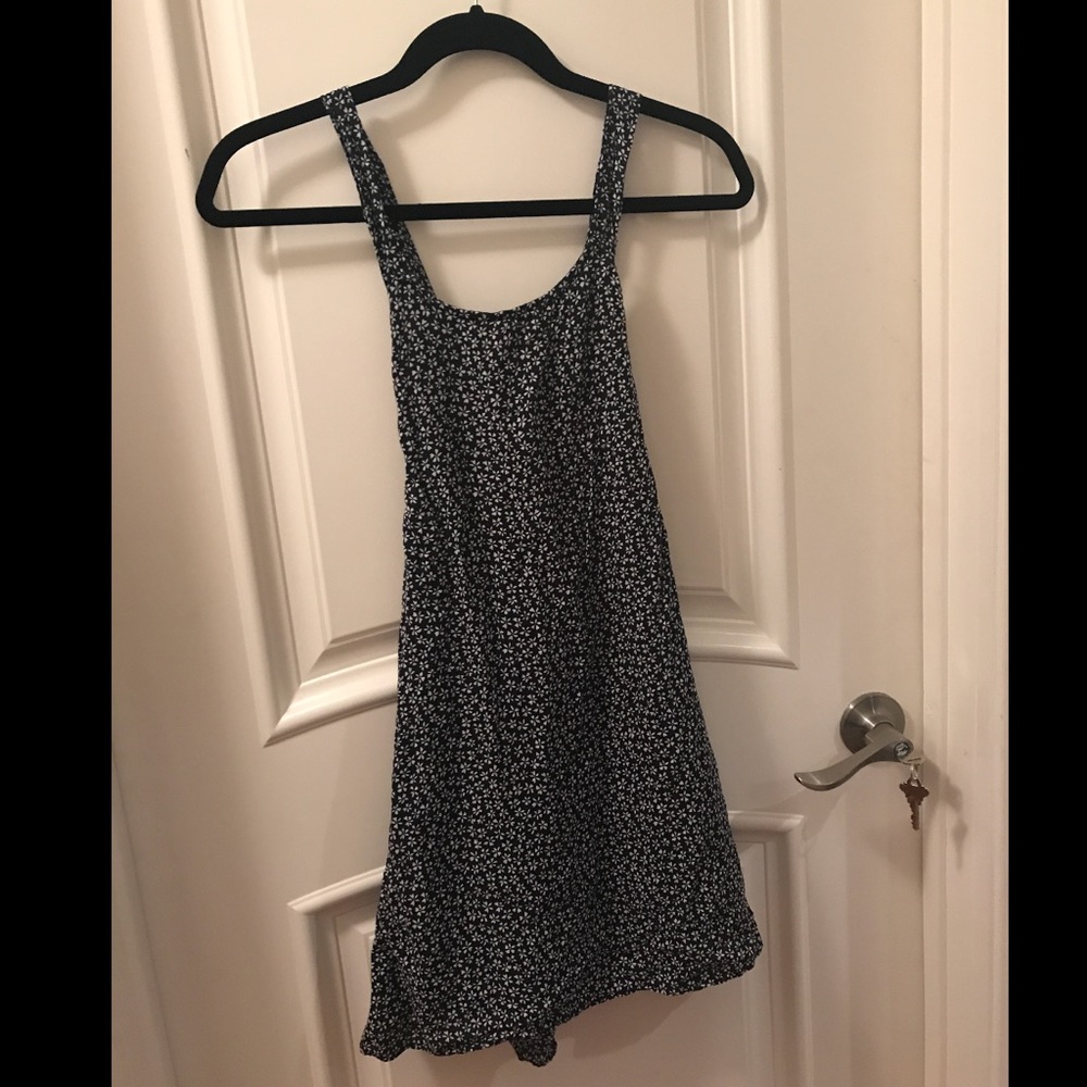 Navy Floral Brandy Dress
