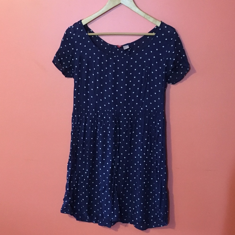 polka dot T-shirt dress