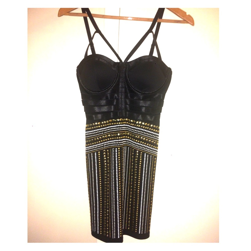 Embellished Mini Dress