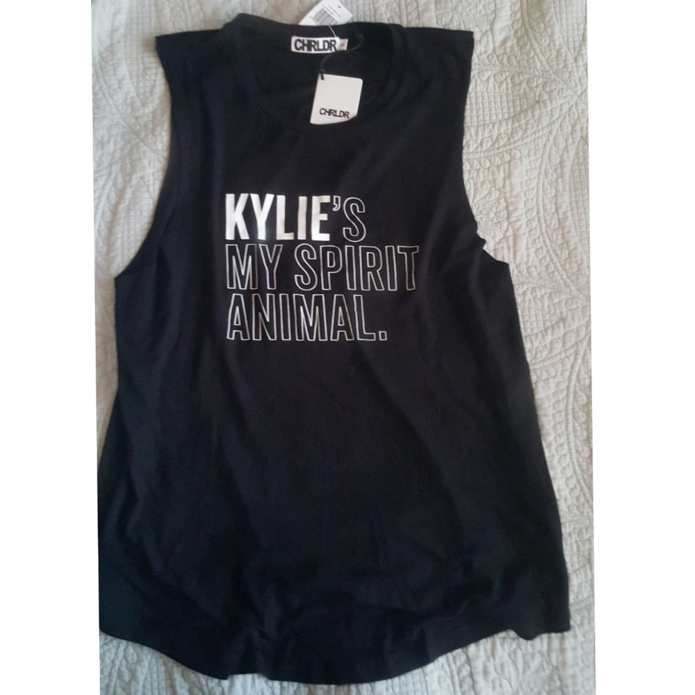 CHRLDR Cotton Graphic Tank