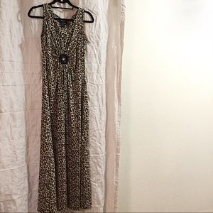 NWOT Trendy Cheetah Maxi Dress
