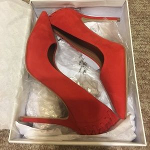 Steve Madden red heels 7