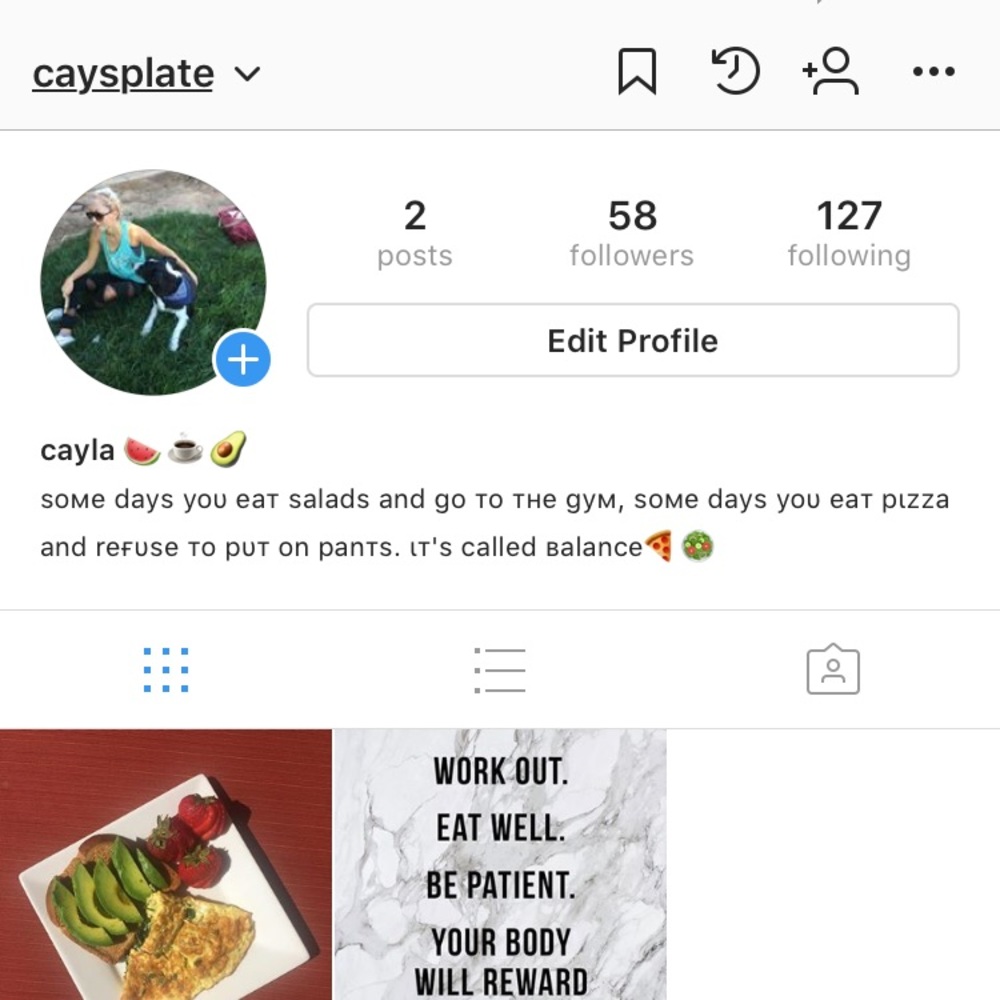 Follow on Instagram! @caysplate