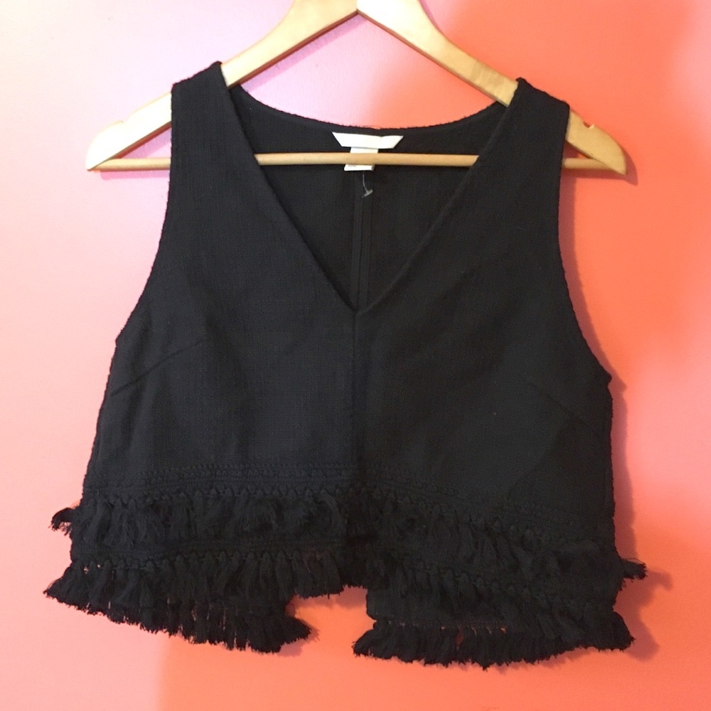 Tasseled crop top