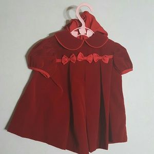 Red Velvet 6 Month 2 Piece Holiday Dress
