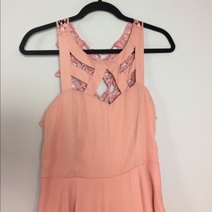 Pink flowy dress