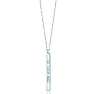 Tiffany & Co 1837 Bar Pendant Necklace