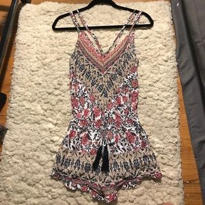 Floral patterned romper